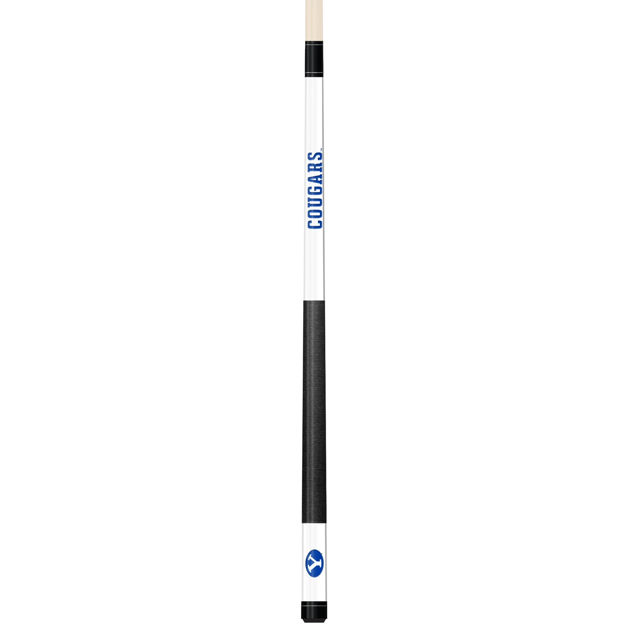 BYU Cougars Custom Engraved White Billiard Cue - Navy
