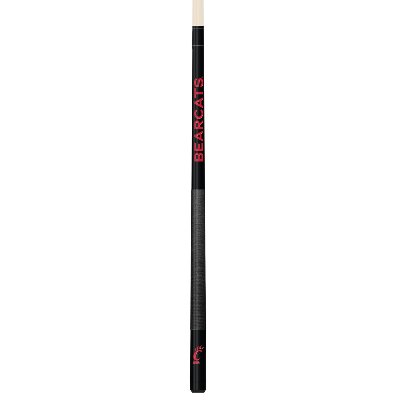 Cincinnati Bearcats Custom Engraved Black Billiard Cue - Red