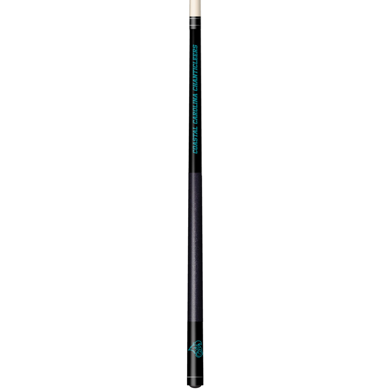 Coastal Carolina Chanticleers Custom Engraved Black Billiard Cue - Teal