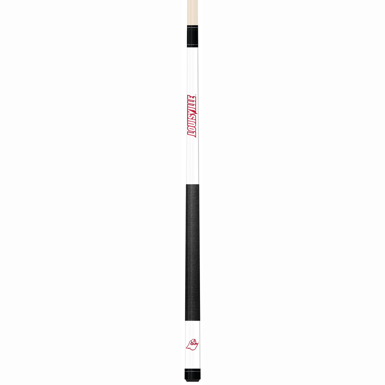 Louisville Cardinals Custom Engraved White Billiard Cue - Red