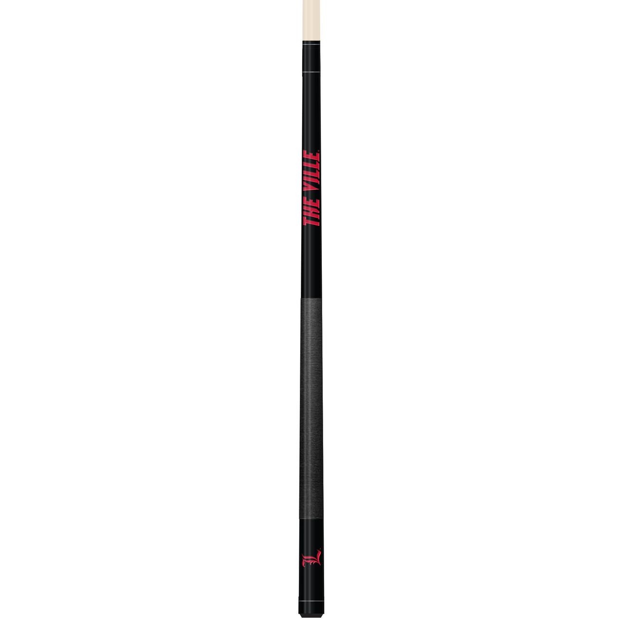 Louisville Cardinals Custom Engraved Black Billiard Cue - Red