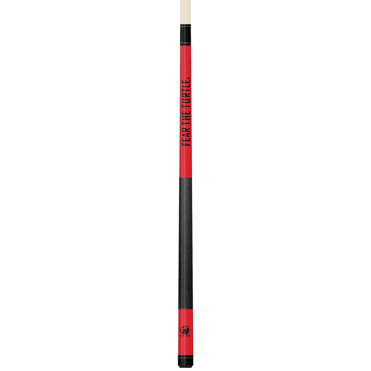 Maryland Terrapins Custom Engraved Red Billiard Cue - Black