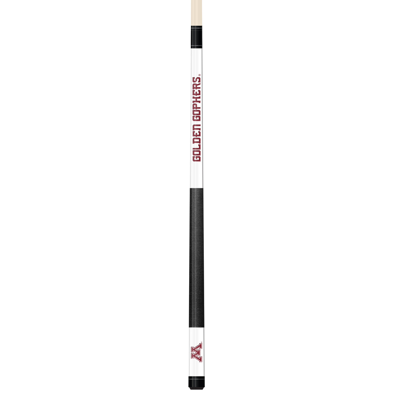Minnesota Golden Gophers Custom Engraved White Billiard Cue - Maroon