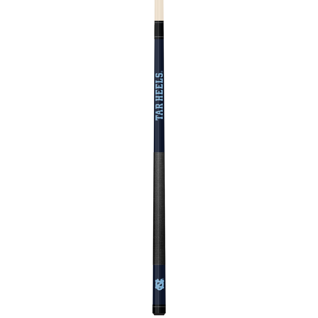North Carolina Tar Heels Custom Engraved Navy Billiard Cue - Sky Blue