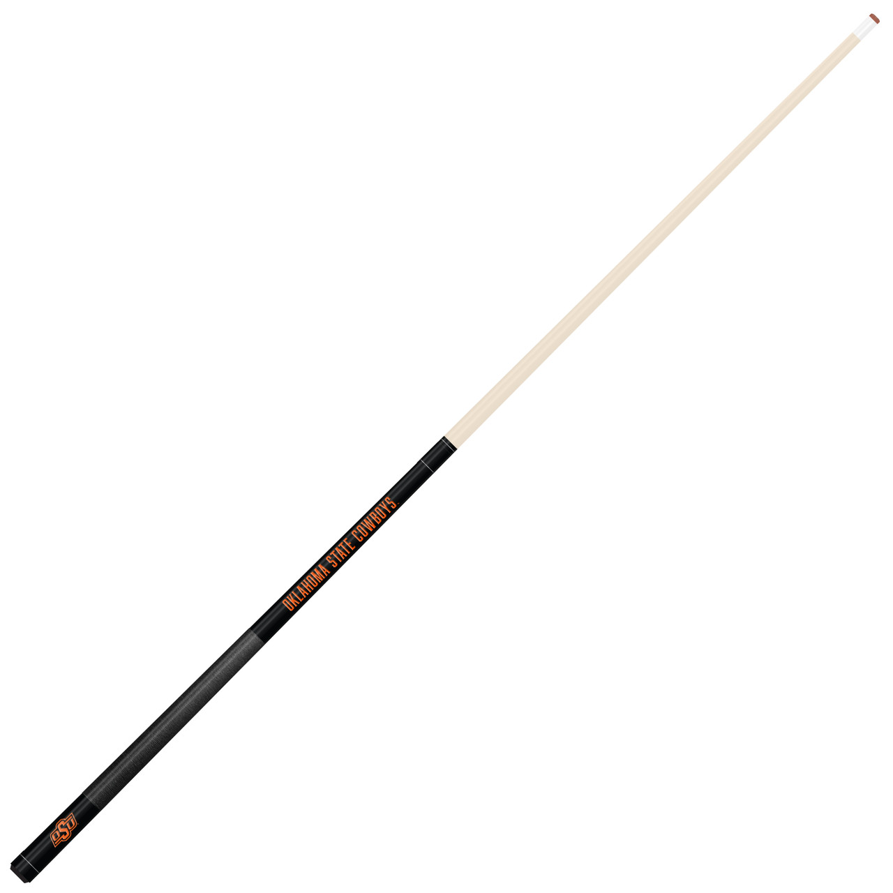 Oklahoma State Cowboys Custom Engraved Black Billiard Cue - Orange