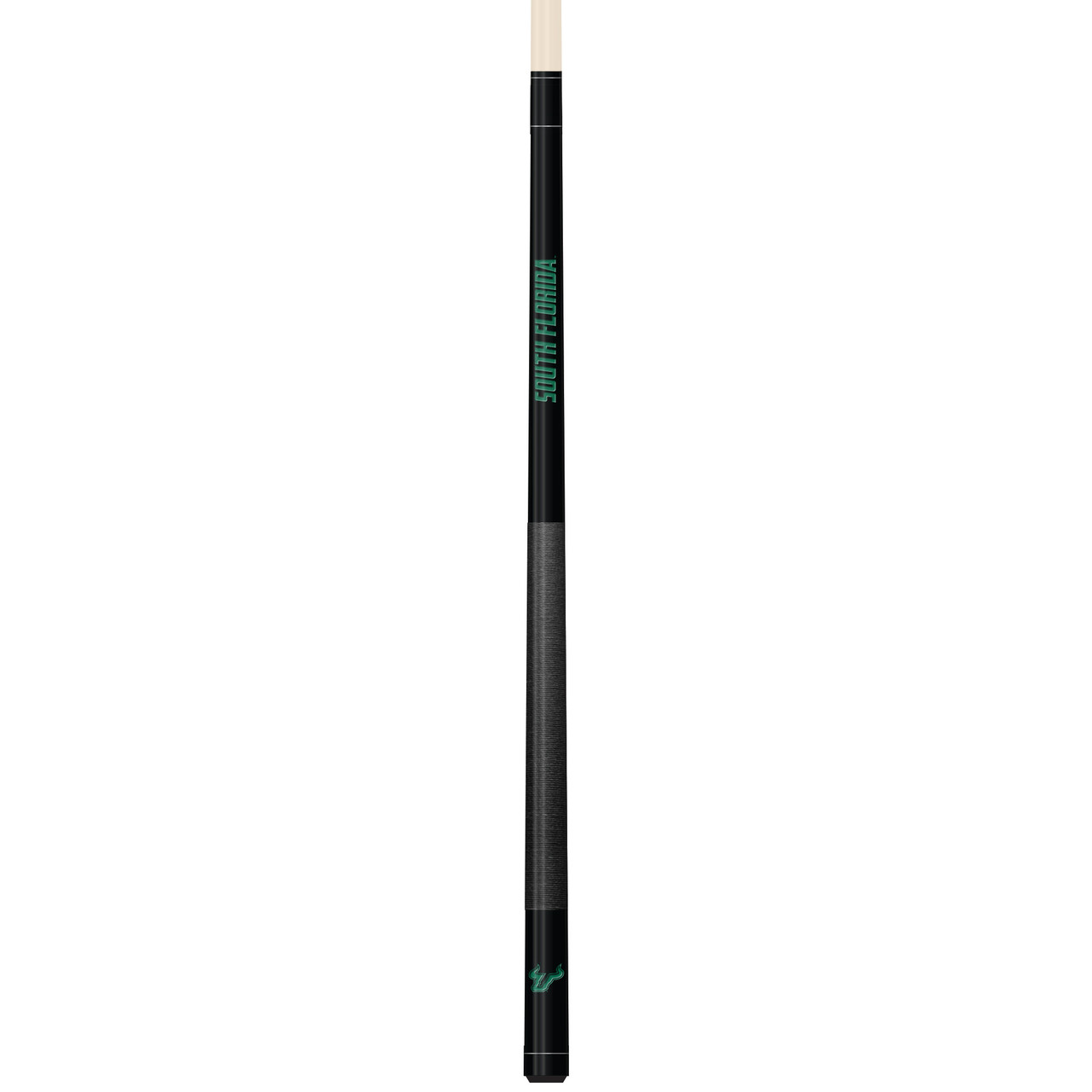 University of South Florida Bulls Custom Engraved Black Billiard Cue - Green
