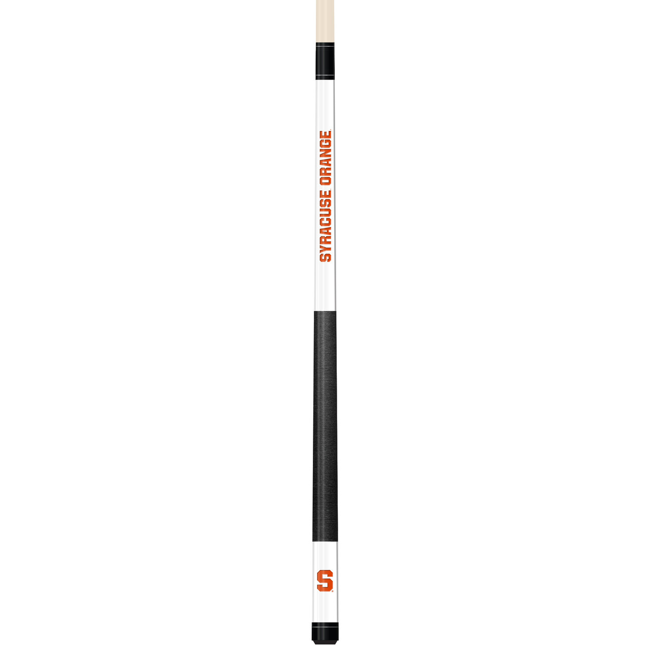 Syracuse Orange Custom Engraved White Billiard Cue - Orange