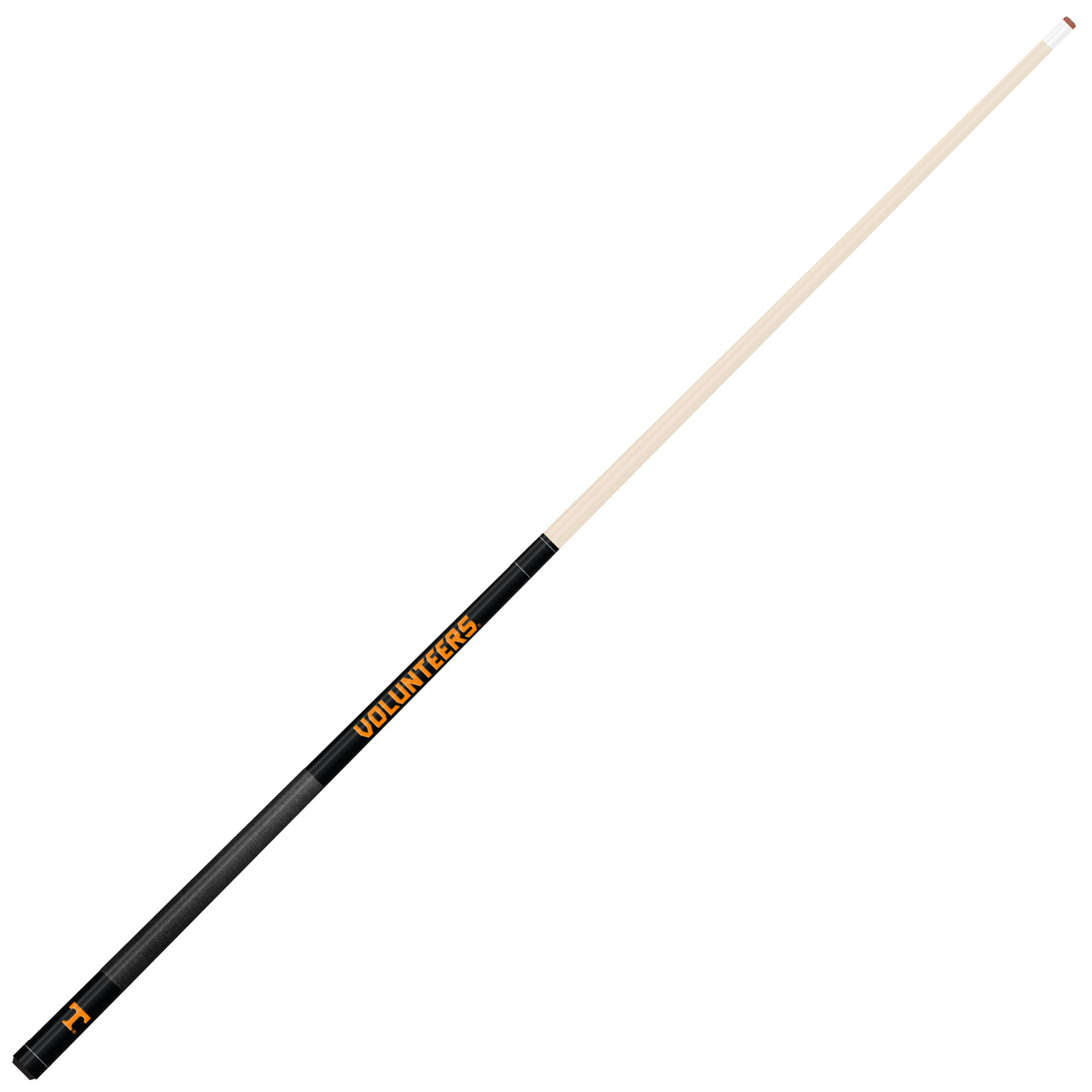 Tennessee Volunteers Custom Engraved Black Billiard Cue - Orange