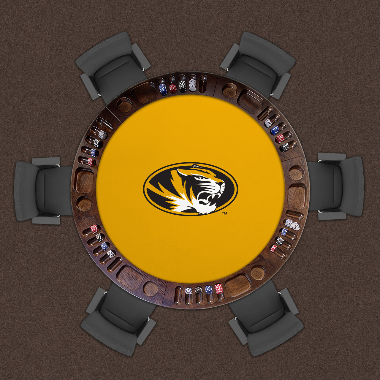 Missouri Tigers 48" Standard Game Table Felt