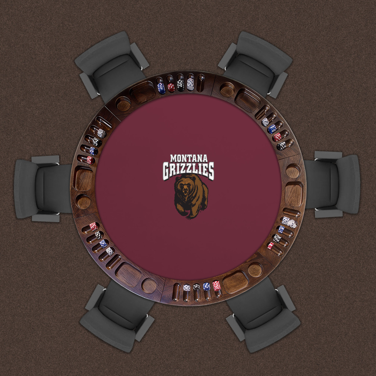 Montana Grizzlies 48" Standard Game Table Felt
