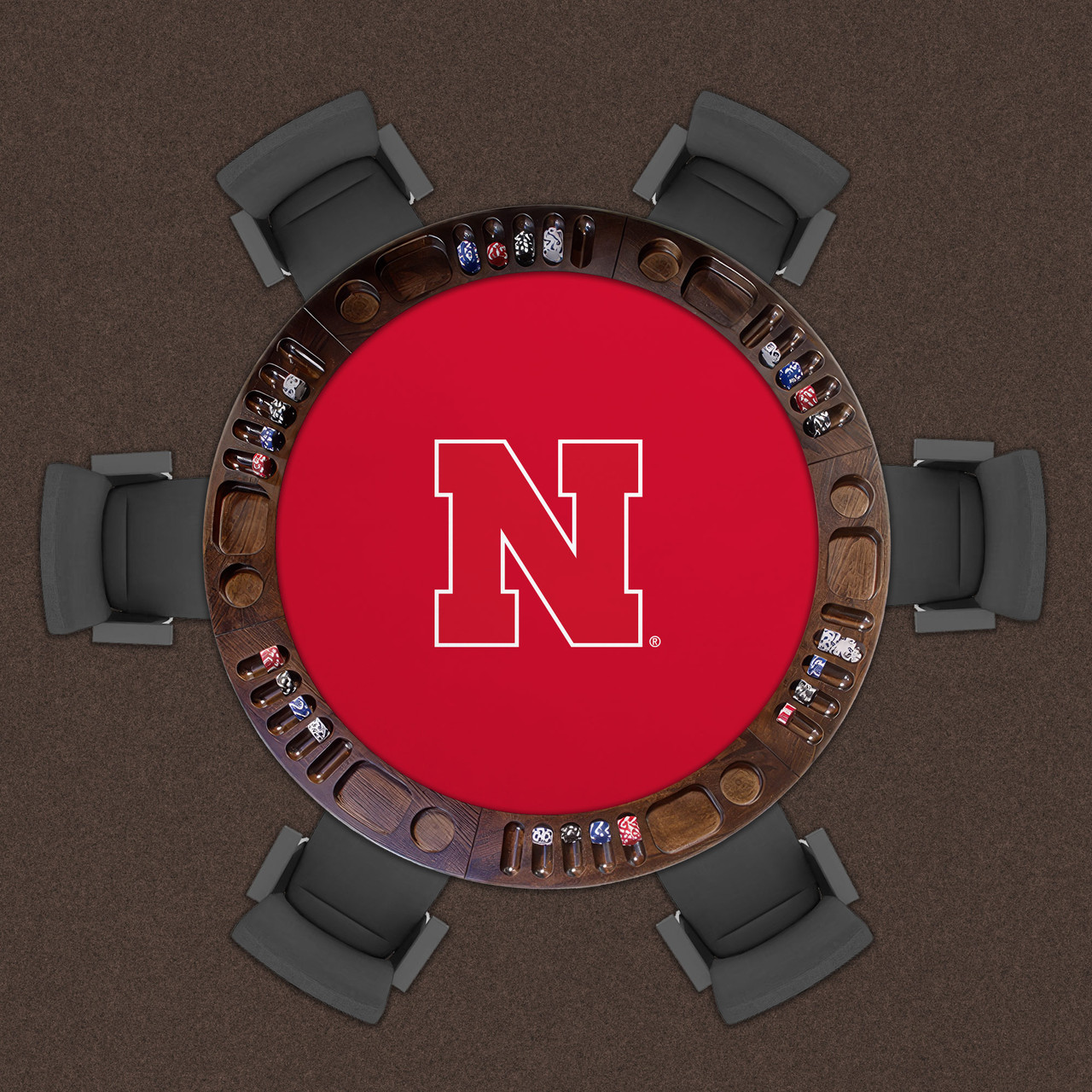 Nebraska Cornhuskers 48" Standard Game Table Felt