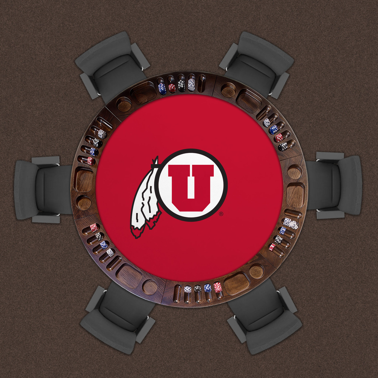 Utah Utes 48" Standard Game Table Felt