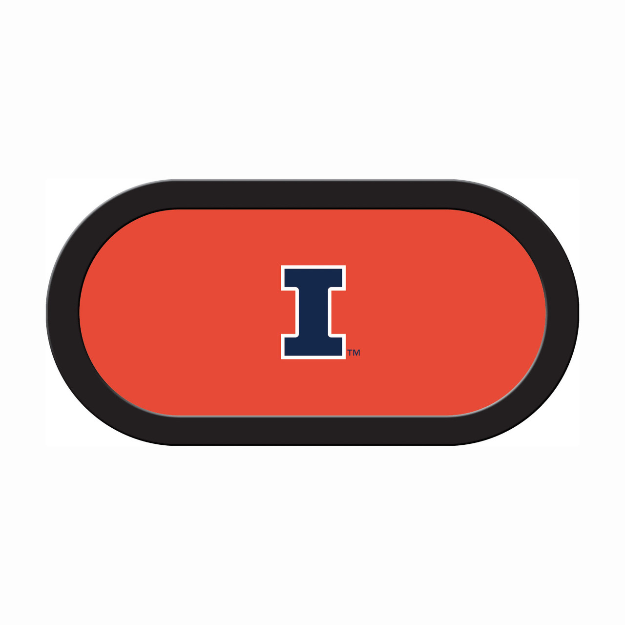Illinois Fighting Illini 96" Texas Hold 'Em Game Table Felt