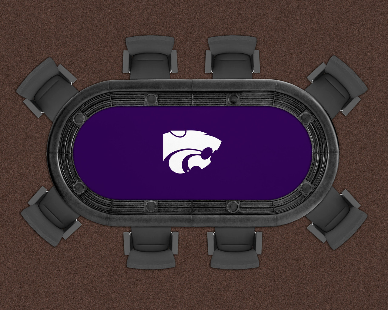 Kansas St. Wildcats 96" Texas Hold 'Em Game Table Felt