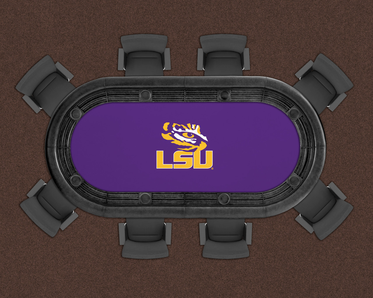 LSU Tigers 96" Texas Hold 'Em Game Table Felt