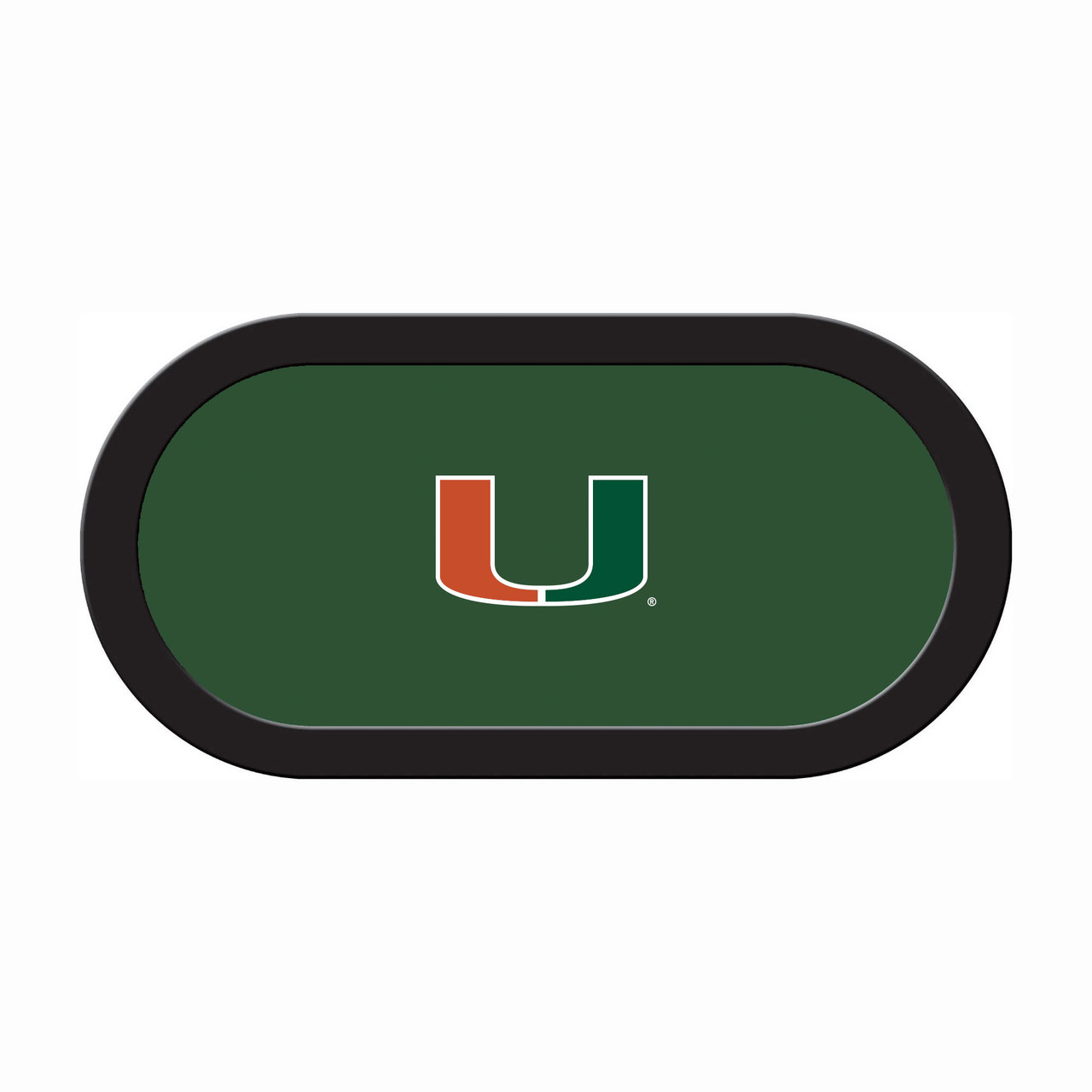 Miami Hurricanes 96" Texas Hold 'Em Game Table Felt