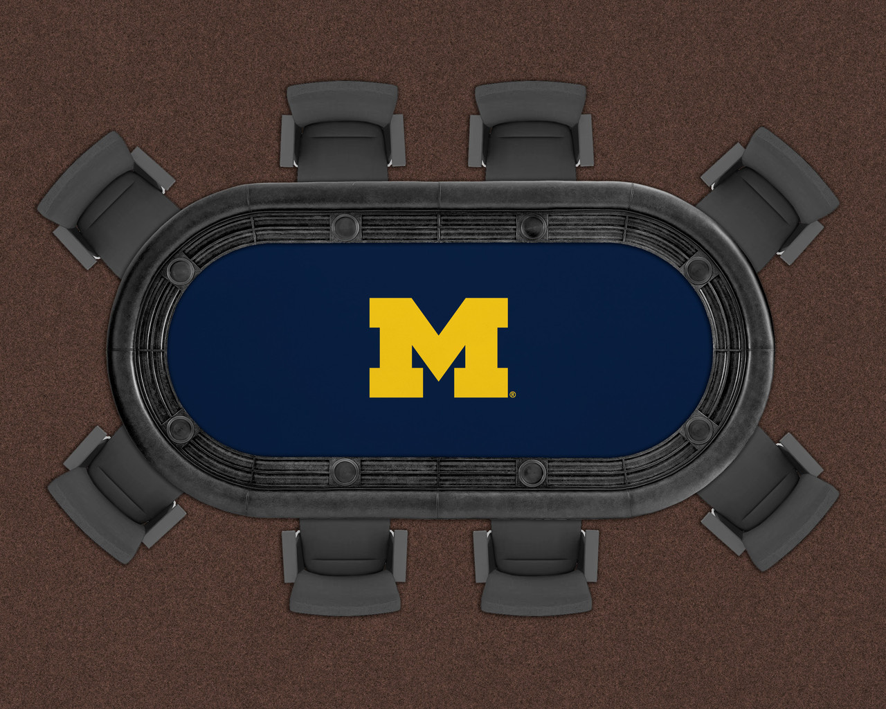Michigan Wolverines 96" Texas Hold 'Em Game Table Felt