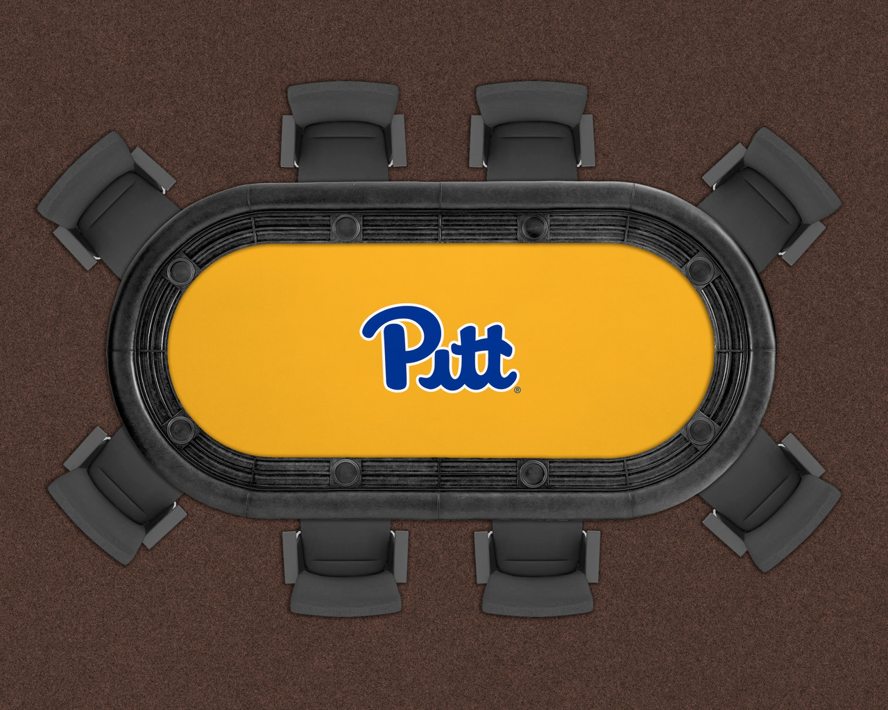 Pitt Panthers 96" Texas Hold 'Em Game Table Felt