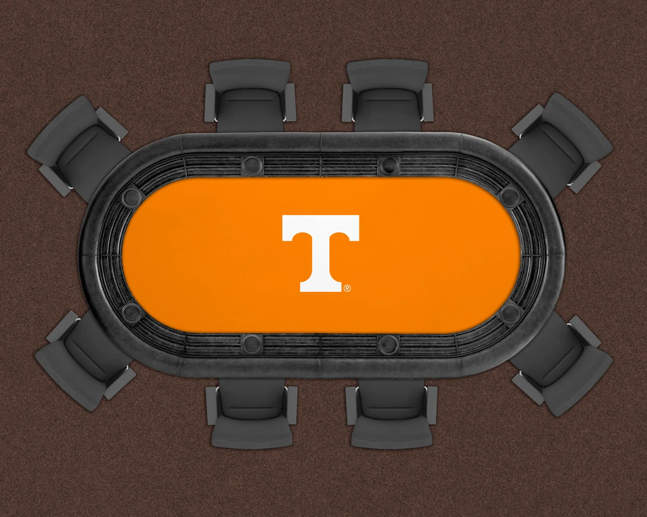 Tennessee Volunteers 96" Texas Hold 'Em Game Table Felt