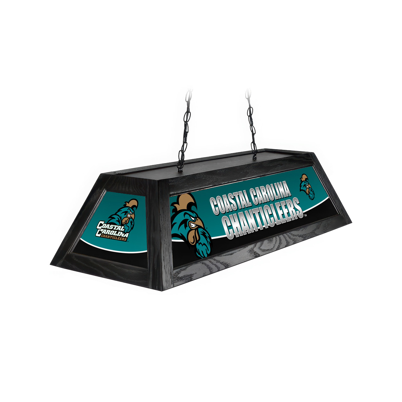 Coastal Carolina Chanticleers 42” Spirit Billiard Lamp – Black Frame