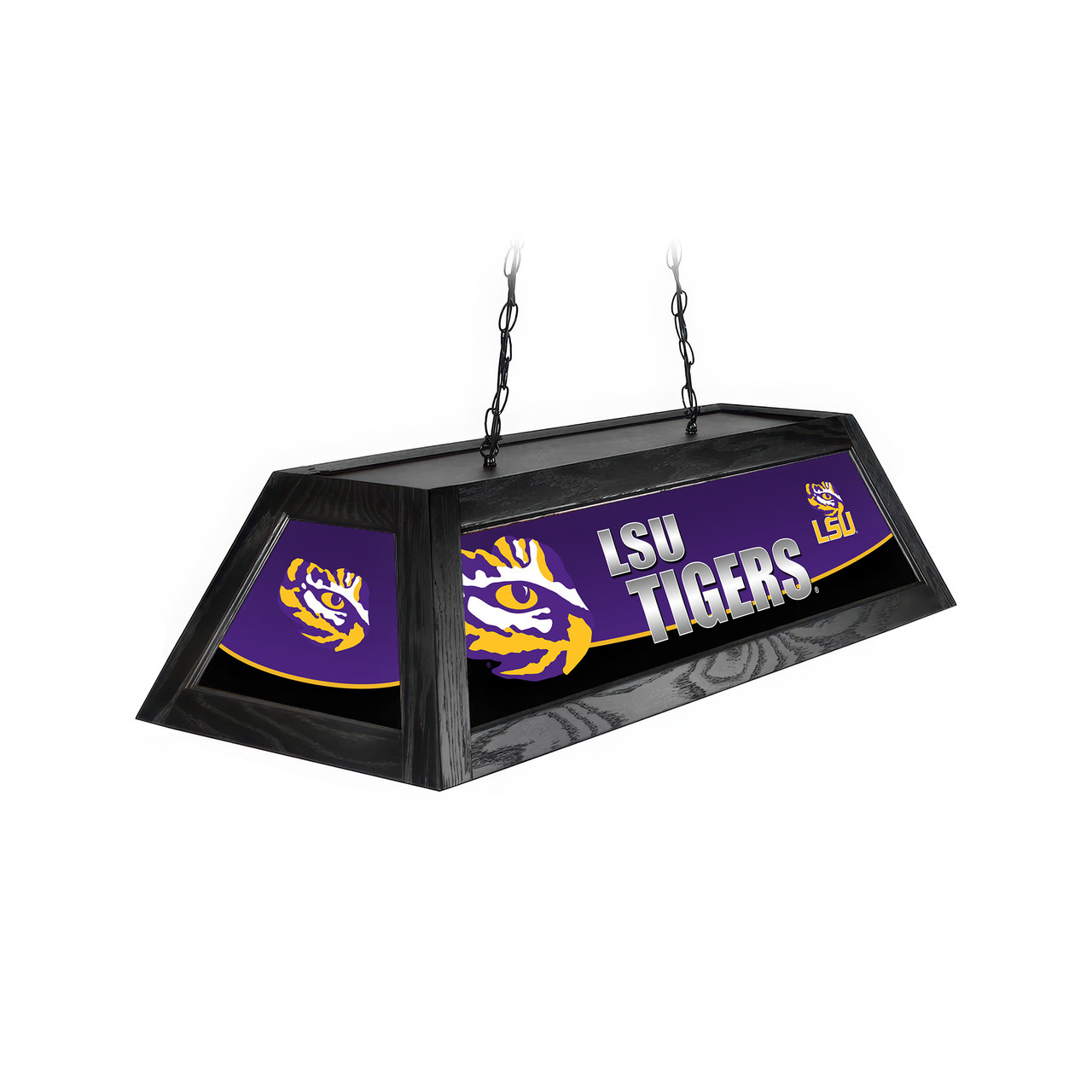 LSU Tigers 42” Spirit Billiard Lamp – Black Frame