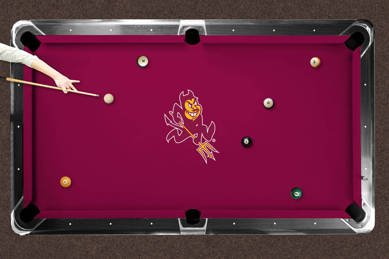 Arizona State Sun Devils 7'/8' Recreational Billiard Table Felt - Mascot