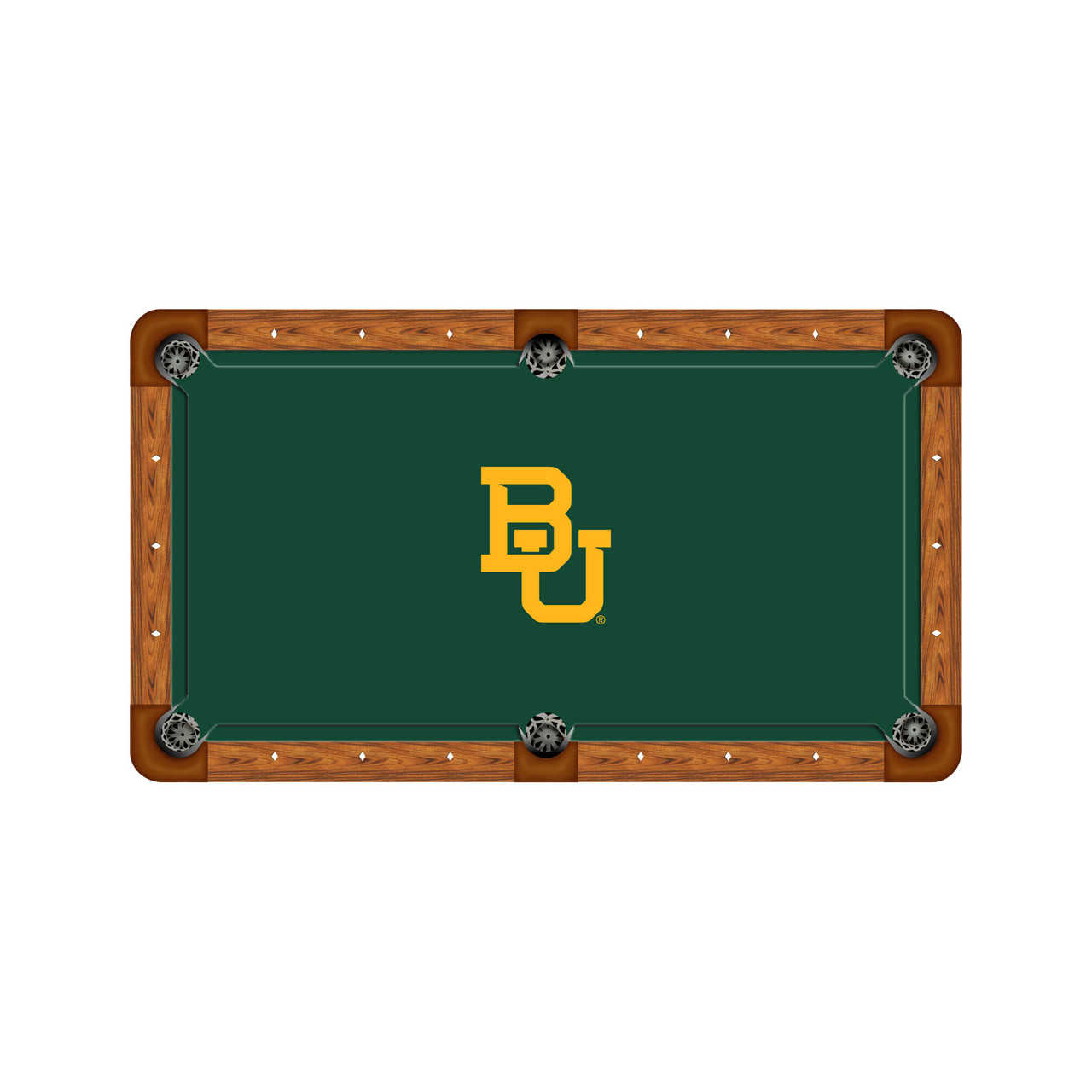 Baylor Bears 7'/8' Billiard Table Felt- Recreational - BU Logo
