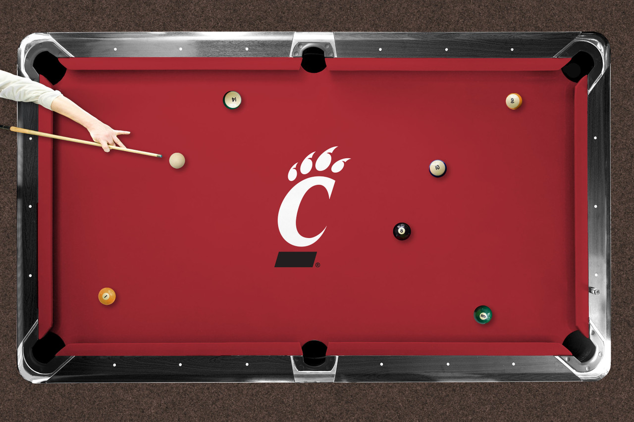 Cincinnati Bearcats 7'/8' Recreational Billiard Table Felt