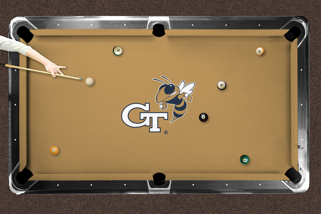 Georgia Tech Yellow Jackets 9' Recreational Billiard Table Felt - Mascot