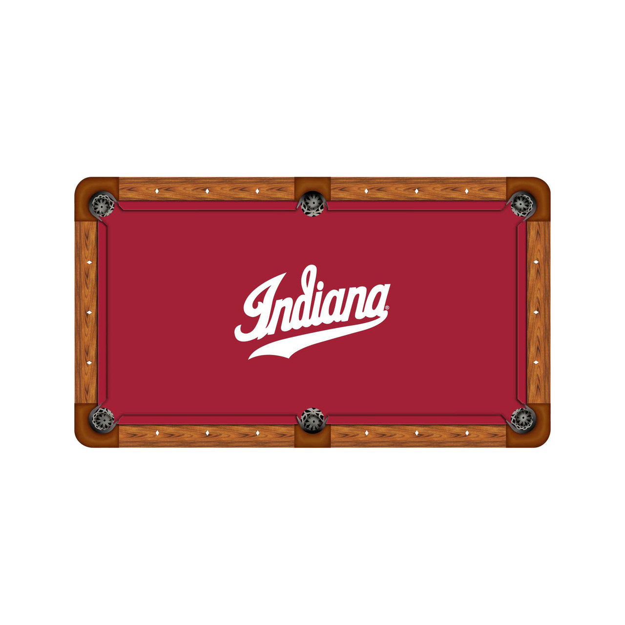 Indiana Hoosiers 7'/8' Recreational Billiard Table Felt - Script Logo