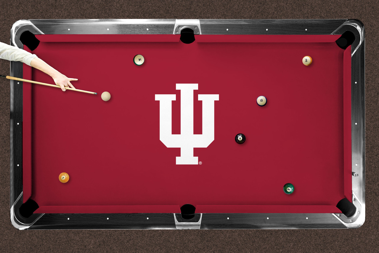 Indiana Hoosiers 9' Recreational Billiard Table Felt - IU Logo