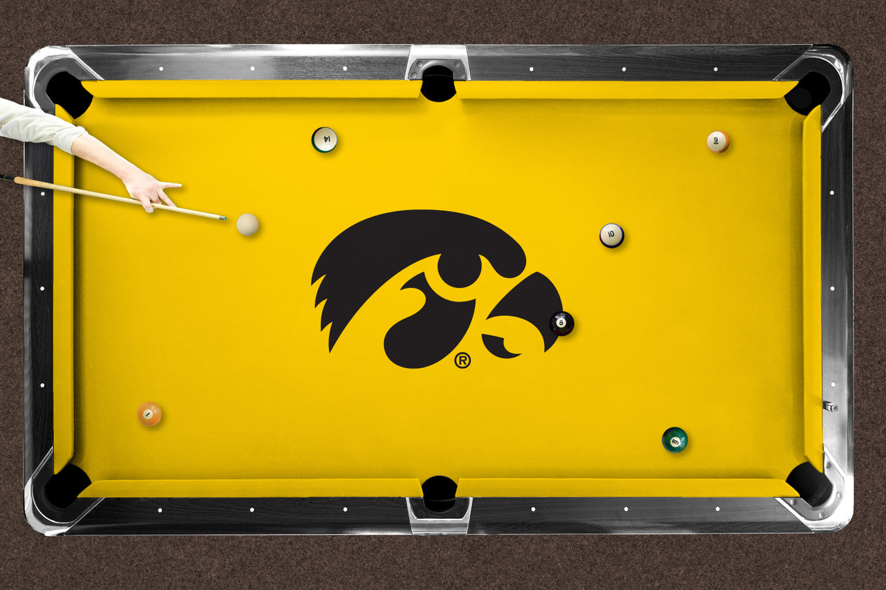 Iowa Hawkeyes 9' Recreational Billiard Table Felt