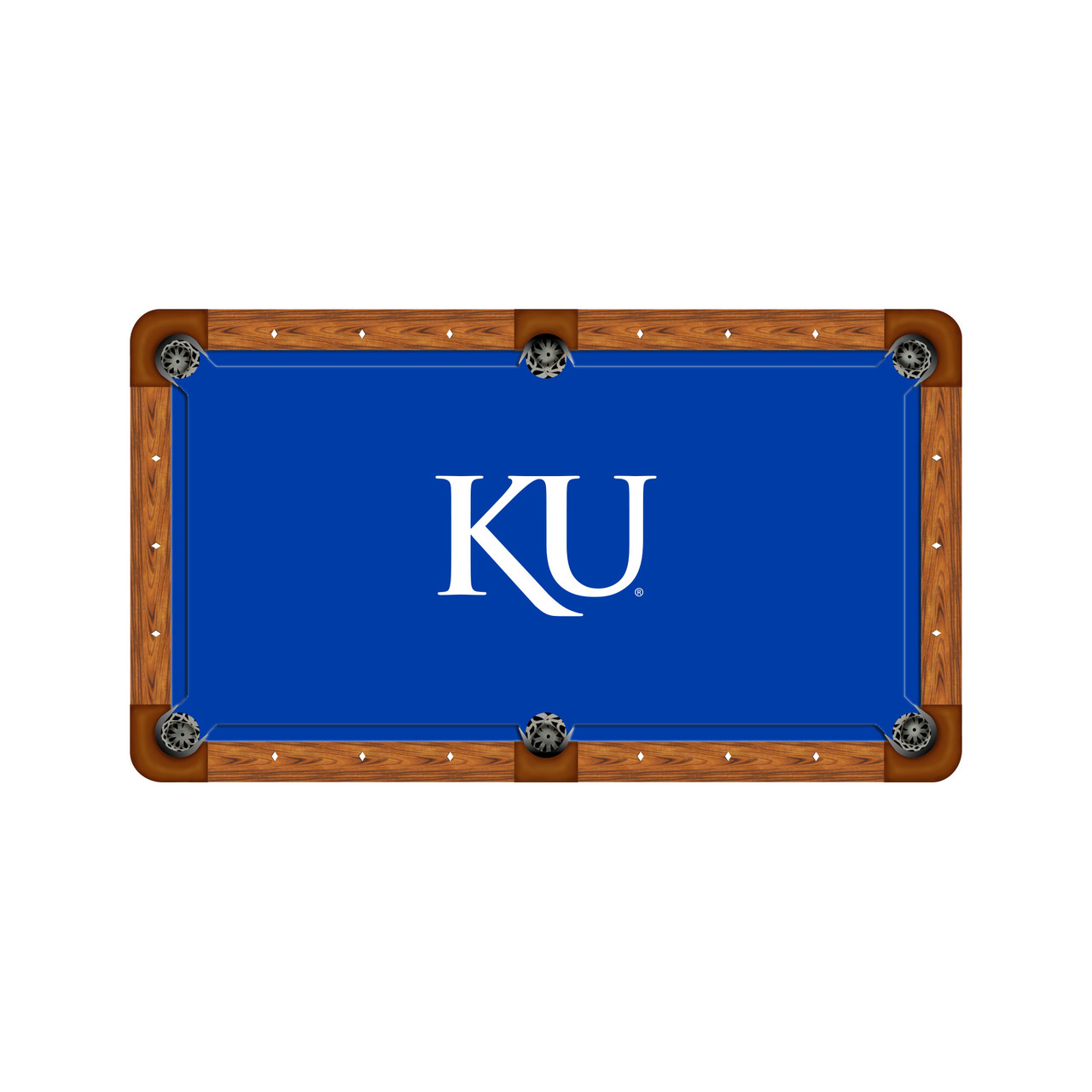 Kansas Jayhawks 9' Recreational Billiard Table Felt - KU Logo