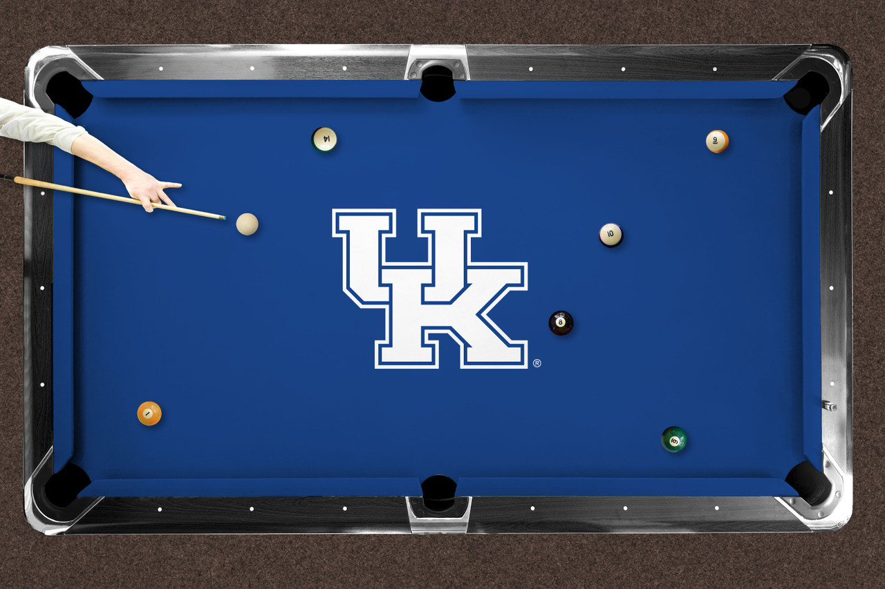 Kentucky Wildcats 9' Recreational Billiard Table Felt - UK Logo