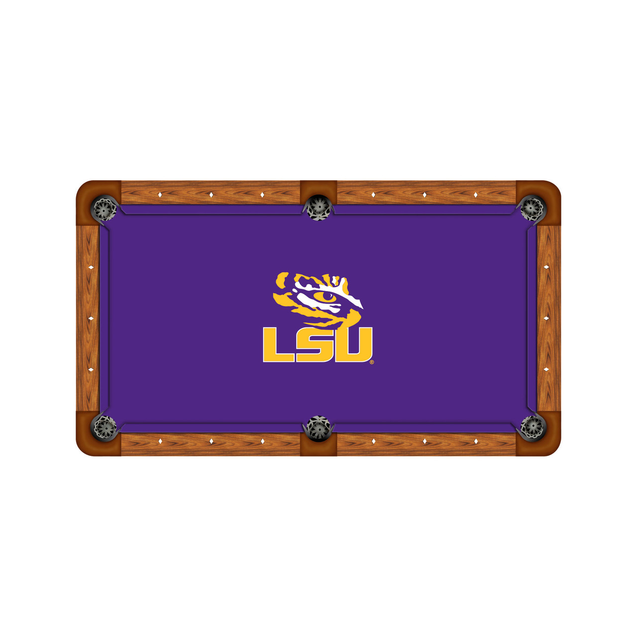 LSU Tigers 7'/8' Recreational Billiard Table Felt - Mascot