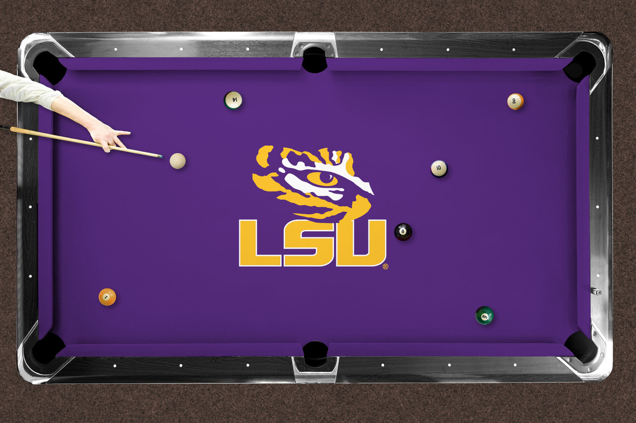 LSU Tigers 7'/8' Recreational Billiard Table Felt - Mascot