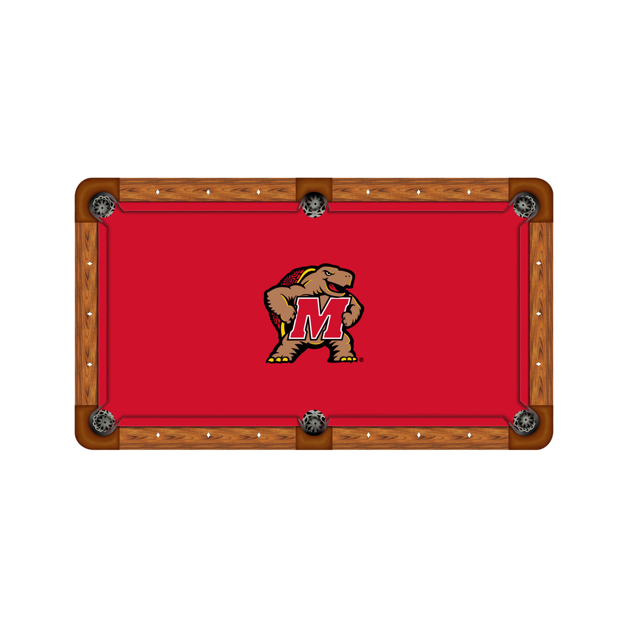 Maryland Terrapins 7'/8' Recreational Billiard Table Felt