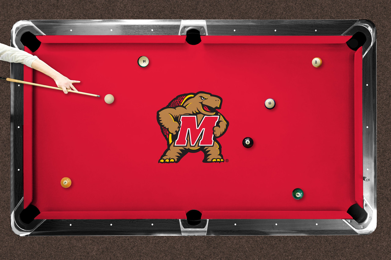 Maryland Terrapins 7'/8' Recreational Billiard Table Felt