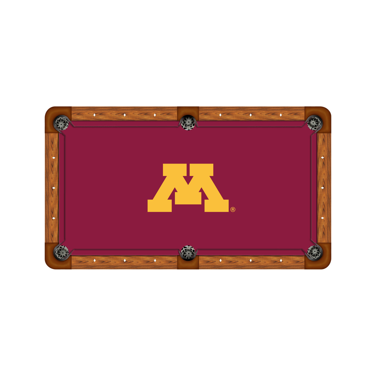 Minnesota Golden Gophers 9' Recreational Billiard Table Felt - M Logo