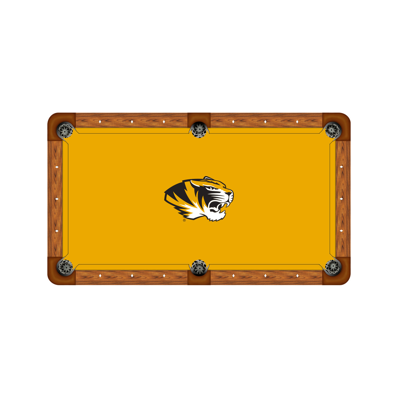 Missouri Tigers 7'/8' Recreational Billiard Table Felt - Mascot