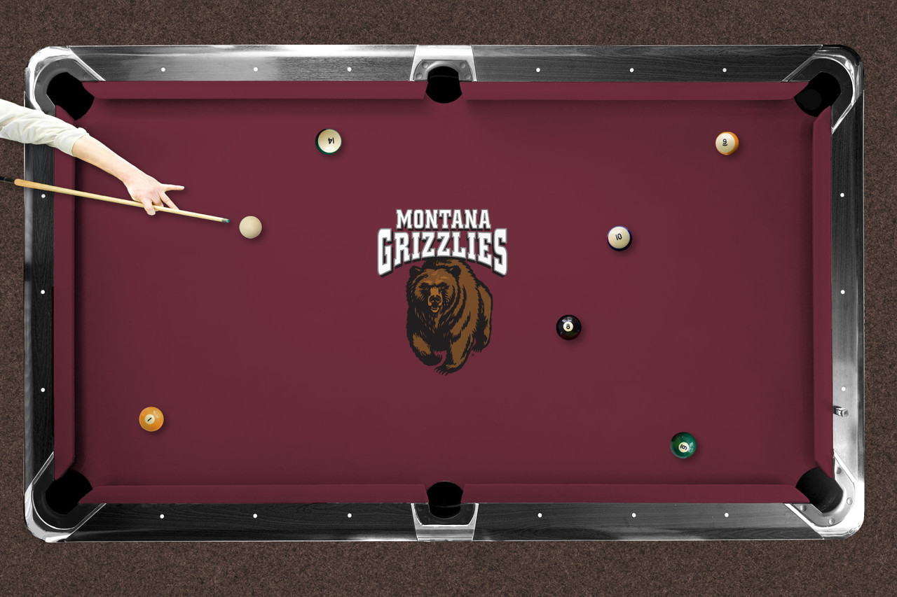 Montana Grizzlies 9' Recreational Billiard Table Felt