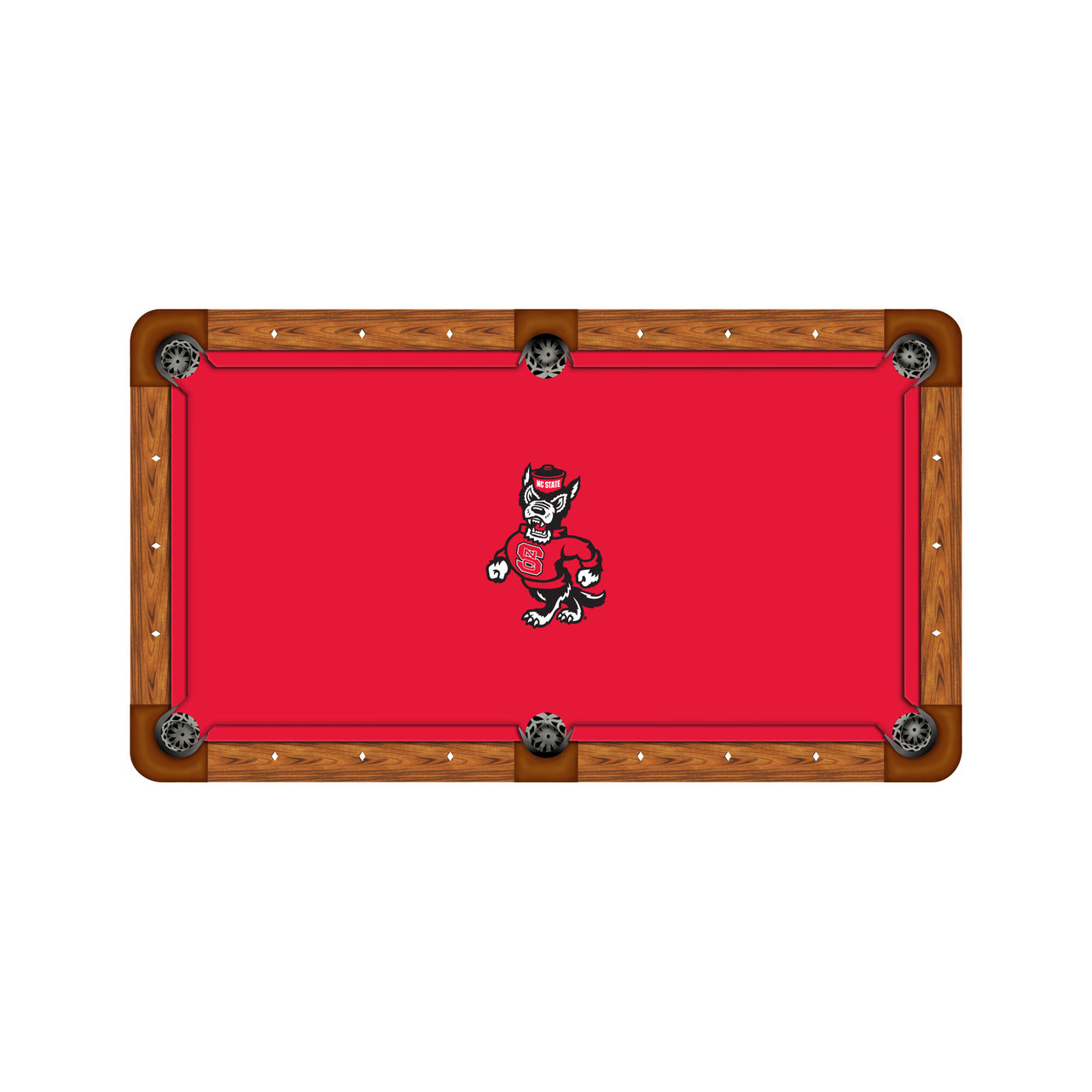 NC State Wolfpack 9' Recreational Billiard Table Felt - Mascot