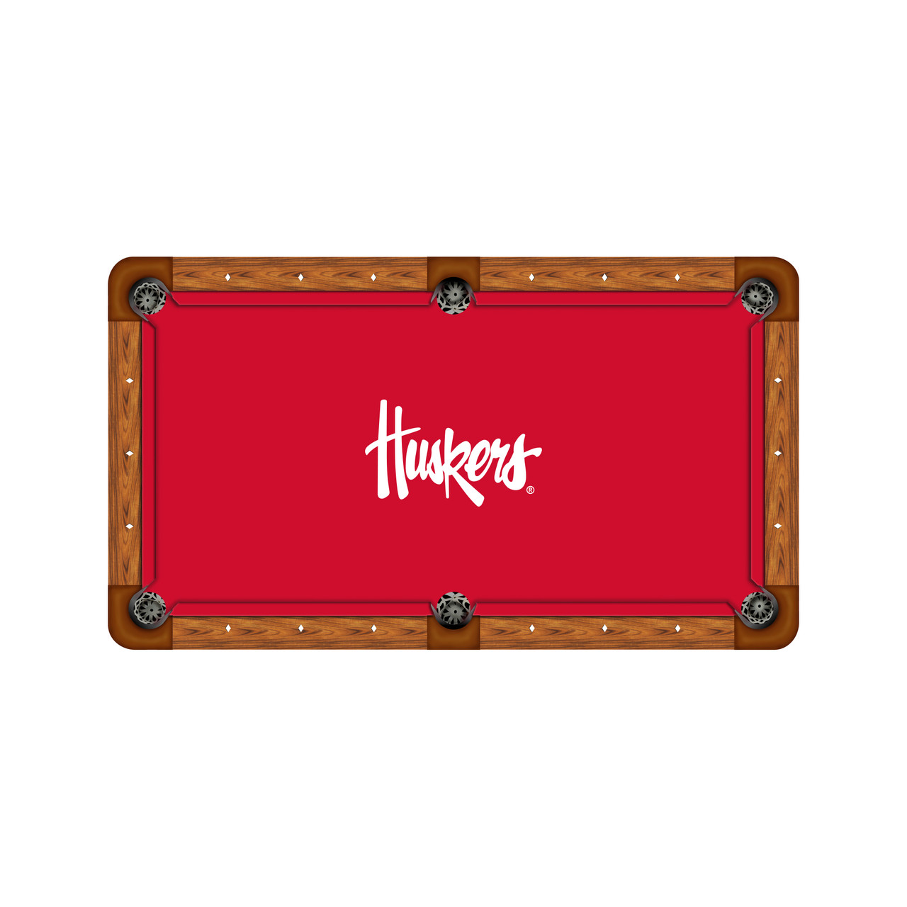 Nebraska Cornhuskers 9' Recreational Billiard Table Felt - Script Logo