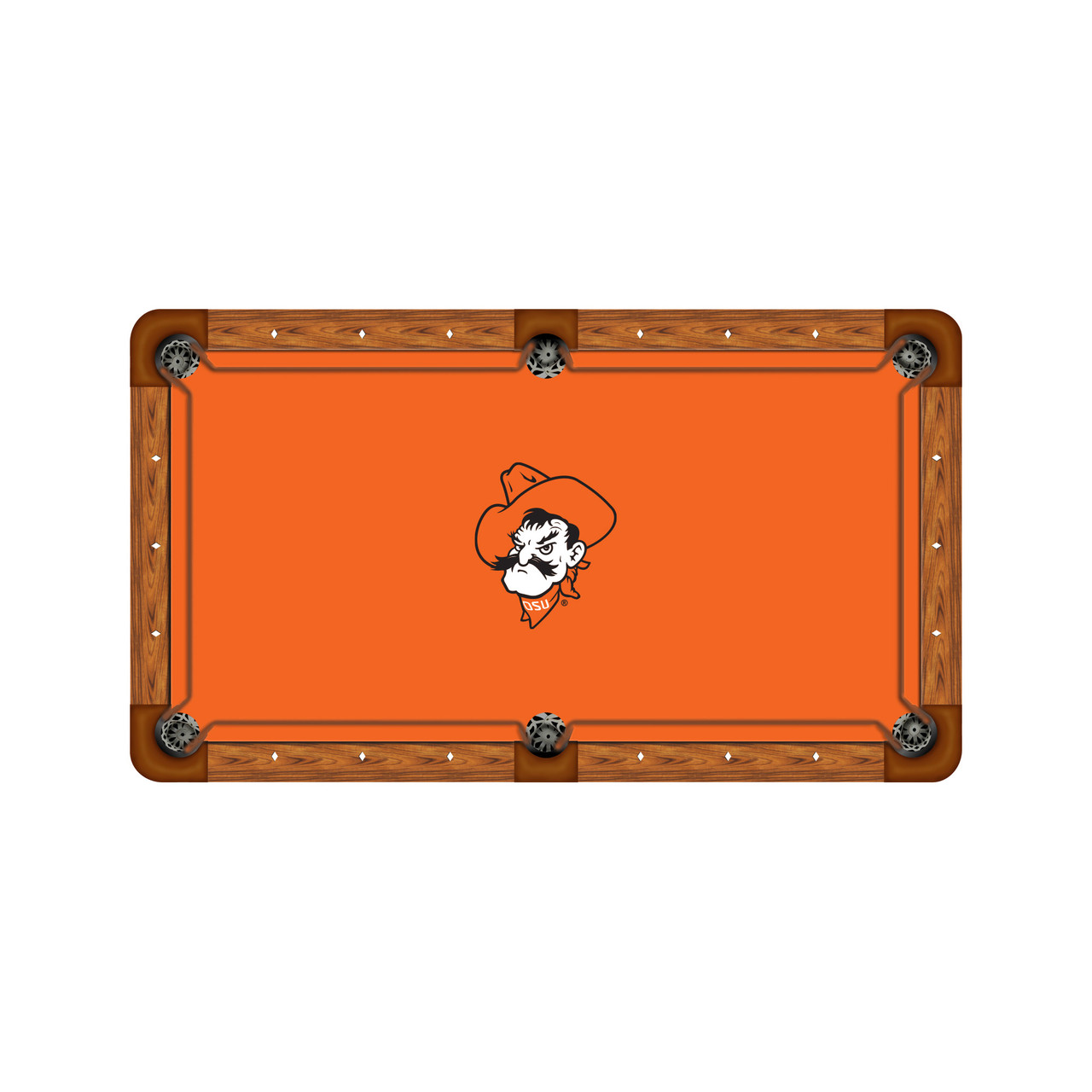 Oklahoma State Cowboys 9' Recreational Billiard Table Felt - Mascot