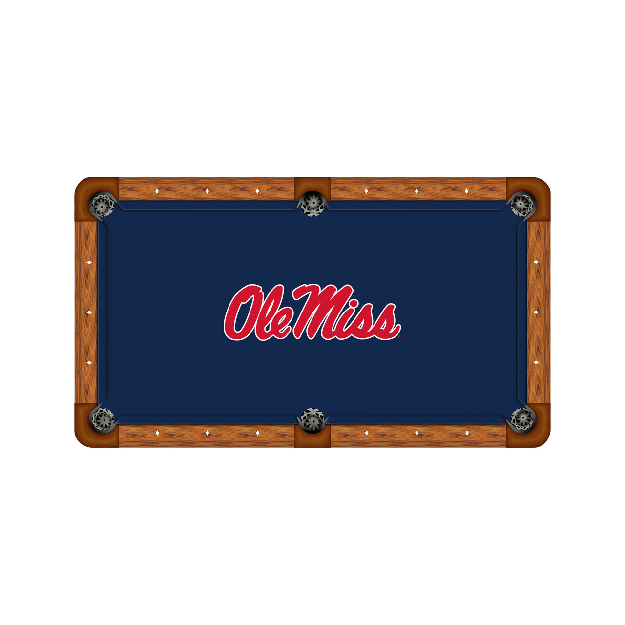 Ole Miss Rebels 9' Recreational Billiard Table Felt - Script Logo
