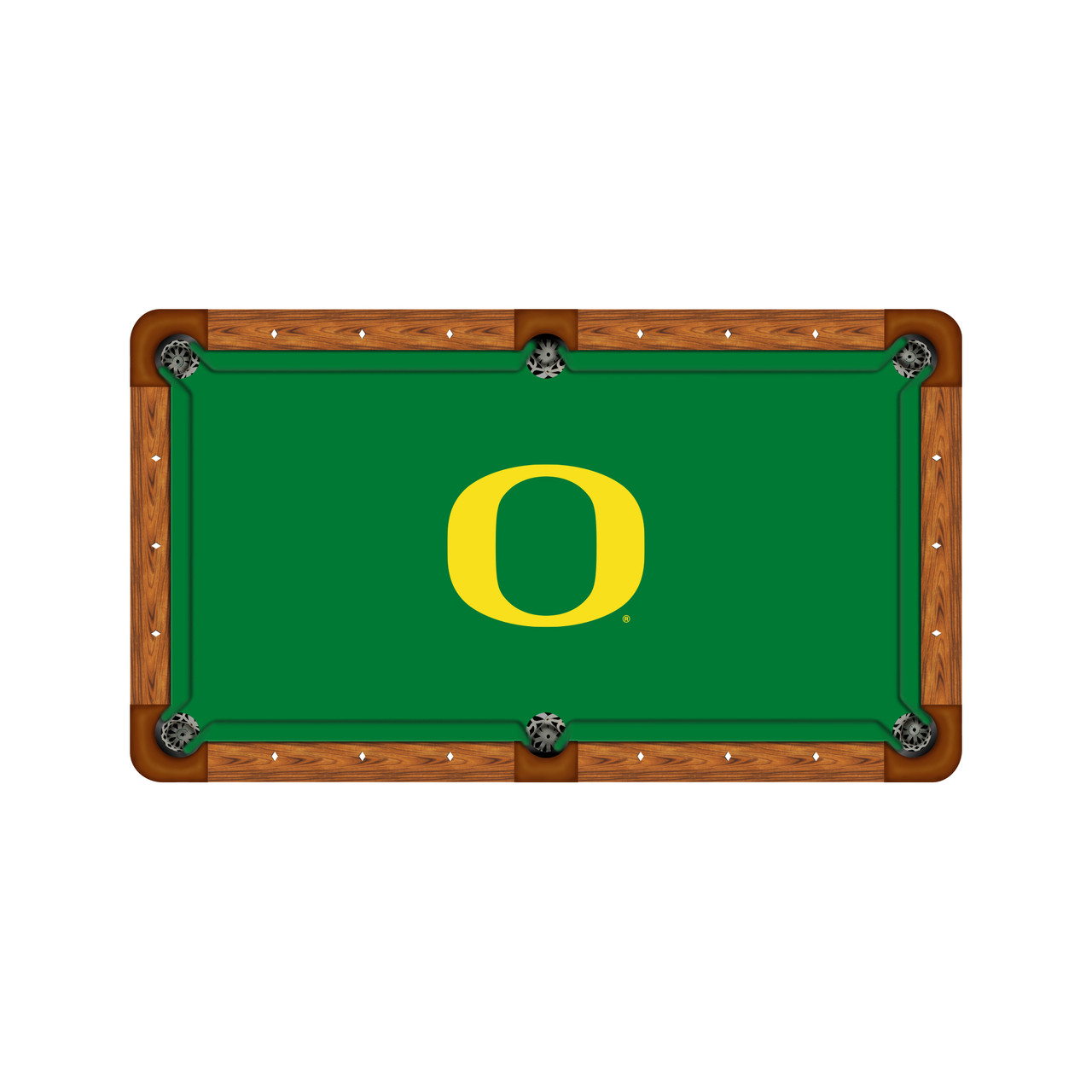 Oregon Ducks 9' Recreational Billiard Table Felt - O Logo