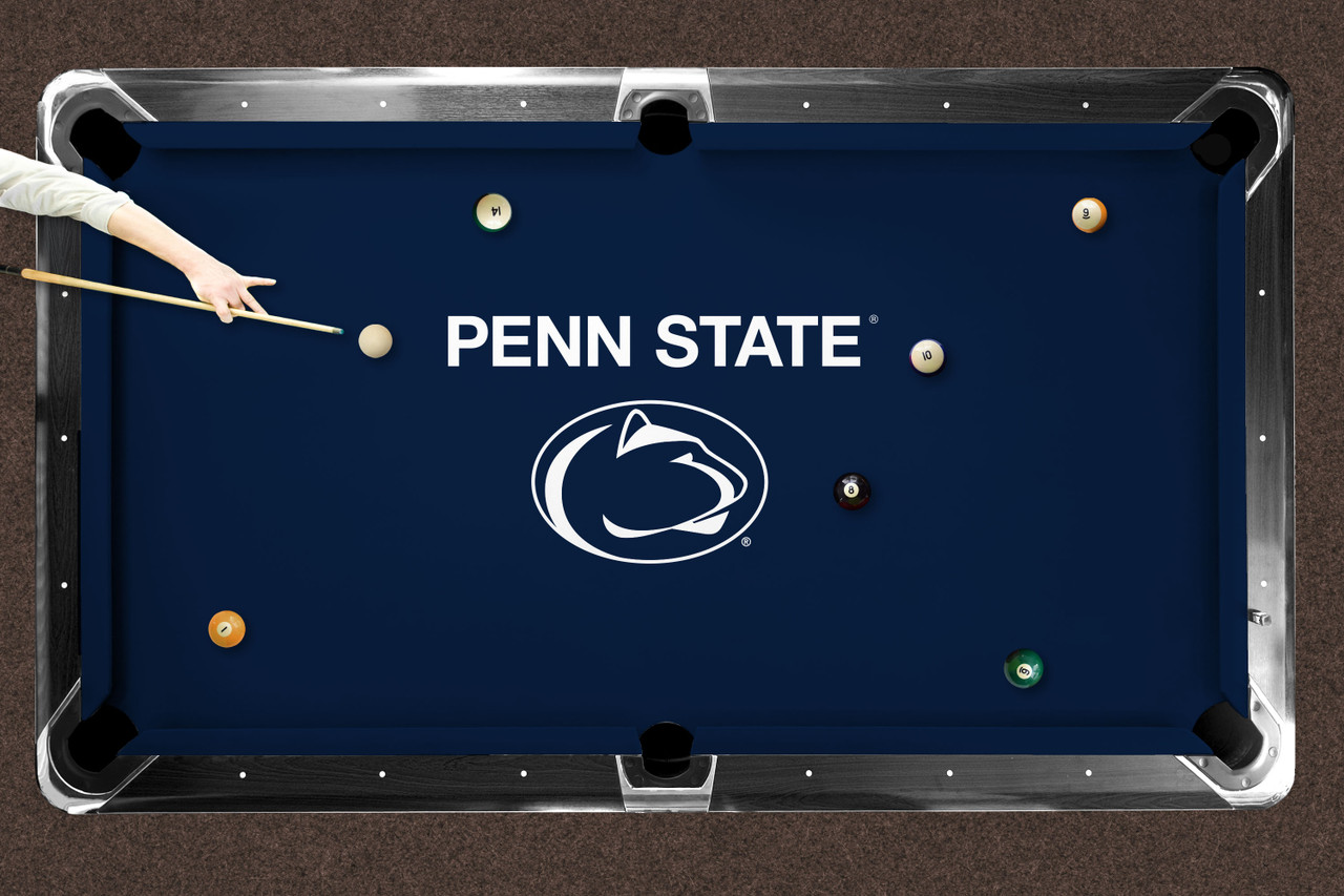 Penn State Nittany Lions 7'/8' Recreational Billiard Table Felt - Text Logo