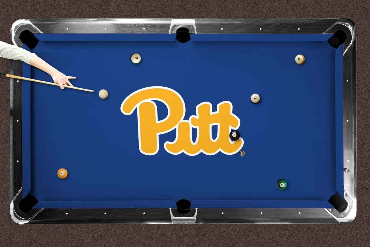 Pittsburgh Panthers 7'/8' Recreational Billiard Table Felt - Script Logo