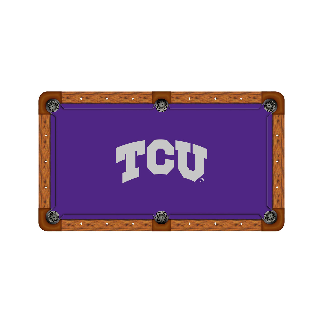 TCU Horned Frogs 7'/8' Recreational Billiard Table Felt