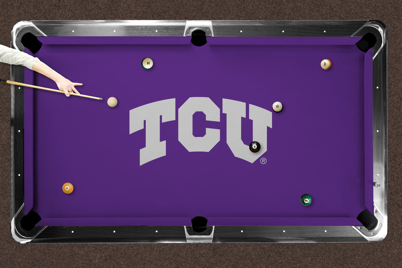 TCU Horned Frogs 7'/8' Recreational Billiard Table Felt